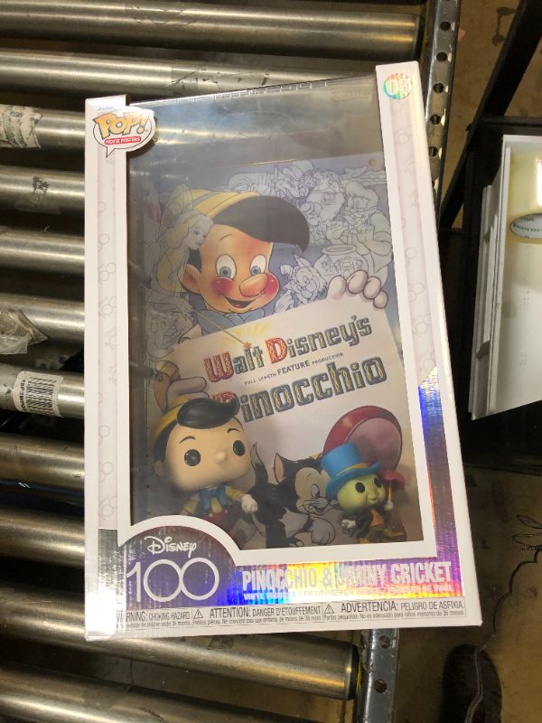 Photo 2 of Funko Pop! Movie Poster: Disney 100 - Pinocchio, Pinocchio & Jiminy Cricket
