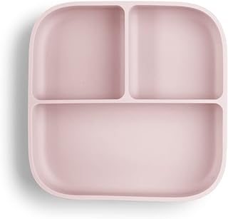 Photo 1 of Square Ceramic Divided Plates for Adults, Kitchen Tableware Dishwasher & Microwave Safe Plates, Heavy Duty Reusable Porcelain 3 Compartment Plates (Color : Pink, Size : 1Pc)
