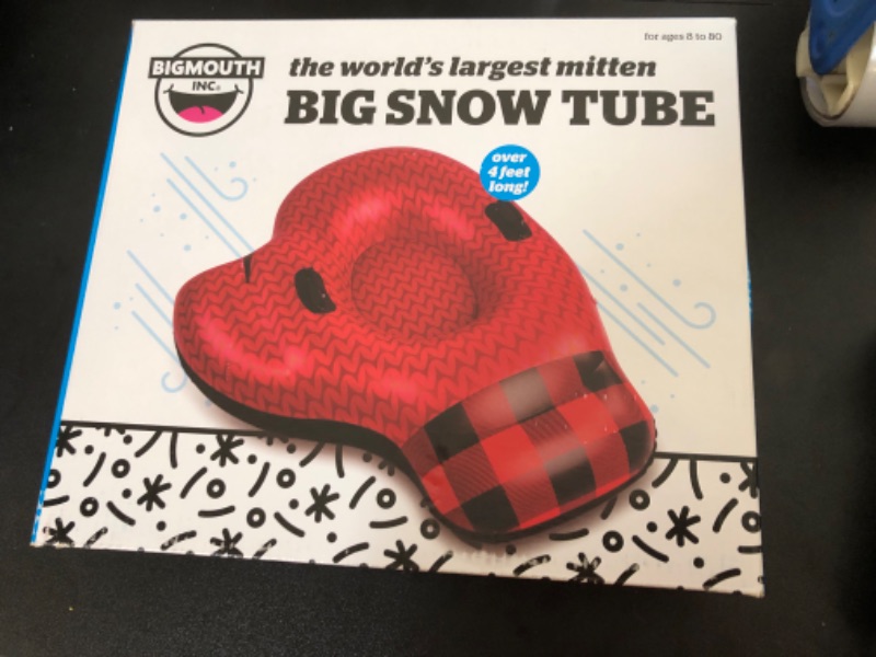 Photo 2 of Bigmouth Inc. Giant Mitten Snow Tube