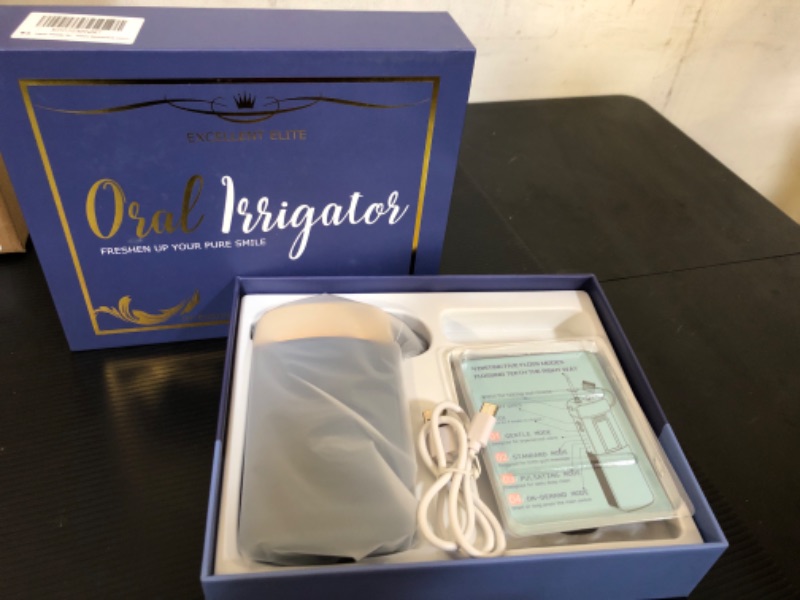 Photo 2 of Oral Irrigator USB Rechargeable Water Flosser Portable Dental Water Jet 220ML Water Tank Waterproof Teeth Cleaner
