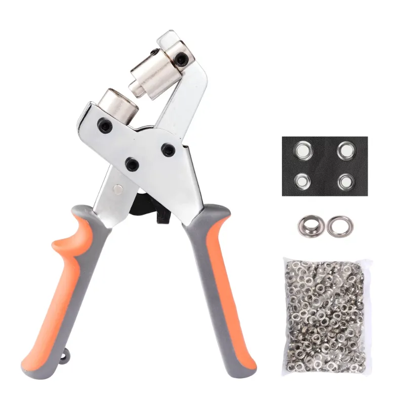 Photo 1 of Grommet Handheld Hole Punch Plier Portable Grommet Punching Machine Manual Press Tool 