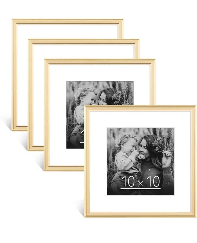 Photo 1 of 4 Pack Set Anozie 12x12 Picture Frames Gold
