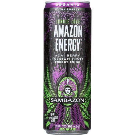 Photo 1 of Amazon Energy Acai Berry Passionfruit Energy Drink Organic, 12pcs exp date 10SEP24