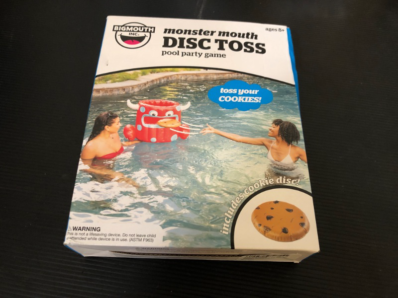 Photo 2 of MONSTER DISC CAN TOSS – SWIMMING POOL TOSS GAME 
