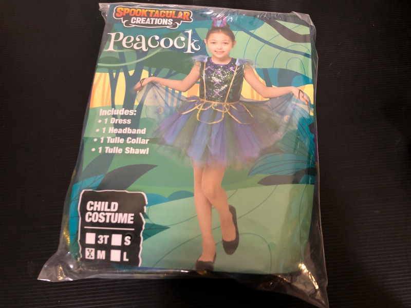Photo 1 of size m- Peacock Kids Costume 
