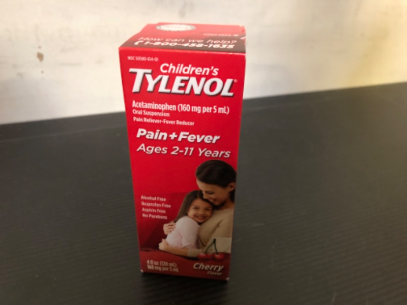 Photo 2 of Liq Size 4z Tylenol Children's Cherry Blast Oral Suspension   exp date 09/20525