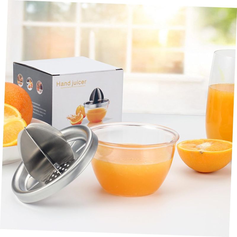 Photo 1 of  juicer squeezer citrus juicer with stainless steel reamer of 6 blades hand press manual juicer 

