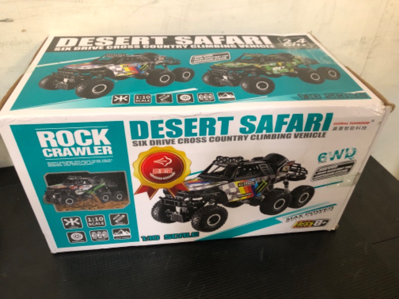 Photo 1 of 1/10 Scale Large RC Truck 2.4Ghz Remote Control Car with Color LED Mist Spray-6x6 Off-Road Remote Control Monster Truck (Limited Edition)