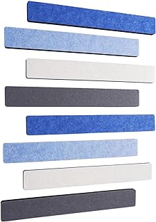 Photo 1 of LAJAR 8 Pack Felt Pin Board Bar Strips for Wall, Adhesive Bulletin Memo Notice Board Strips for Class Office Home (Blue Set) https://a.co/d/0vTgP0D