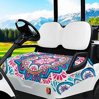 Photo 1 of YOKYHOM Universal Golf Cart Seat Covers, Mandala Golf Cart Seat Towel Blanket, Flannel Durable and Easy Clean, Fits All EZGO, Yamaha, Club Car, Icon and More 2-Seat Golf Carts, 51''x 31'' https://a.co/d/d7kUEfL