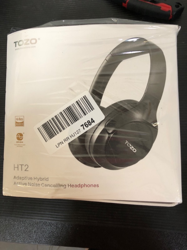 Photo 2 of Tozo Ht2  Active Noise Cancelling Headphones, Wireless Over Ear Bluetooth Headphones, 60H Playtime, Hi-Res Audio Custom EQ via App Deep Bass Comfort Fit Ear Cups, for Home Office Travel New Upgraded Edition Black