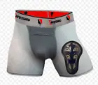 Photo 1 of SAFETGARD Men's Boxer Briefs (1) with Cage Cup Size L (160-180lbs) - White NWT
