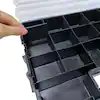 Photo 1 of 17-Compartment Black Interlocking Small Parts Organizer