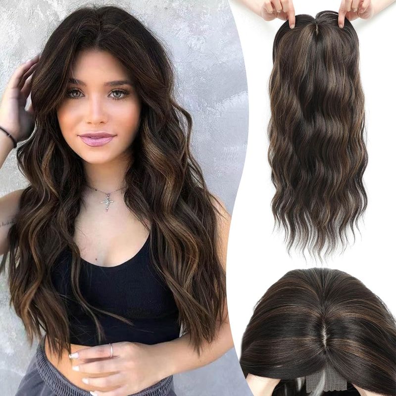 Photo 1 of Hair Toppers for Women 20inch Long Wavy Hair Toppers Hair Pieces