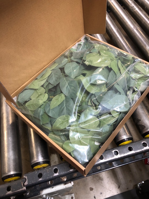 Photo 1 of Ling's Moment Greenery Artificial Rose Leaf Garland for Lanterns Decoration, 6pcs Spliceable Wedding Short Vine Wreath for DIY Floral Arrangement Table Centerpieces, 13.78FT/Sage Green