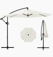 Photo 1 of 9ft hanging umbrella white 