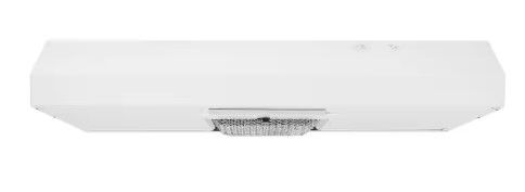 Photo 1 of Arno 30 in. 240 CFM Convertible Under Cabinet Range Hood in White with Lighting and Charcoal Filter
