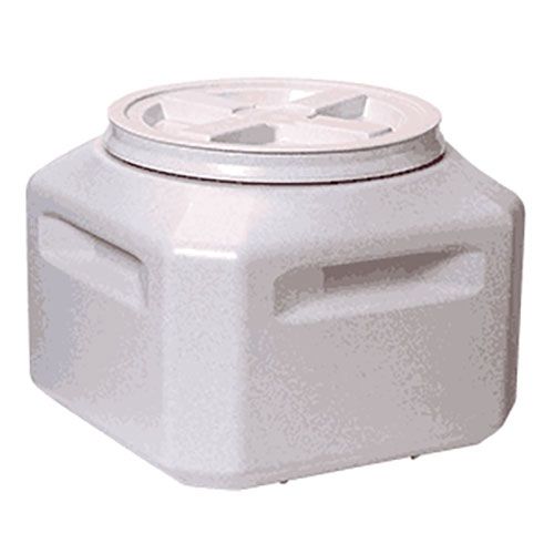 Photo 1 of Gamma2 Vittles Vault Outback Pawprint Plastic Pet Food Storage Container Grey 15 Pound Capacity
