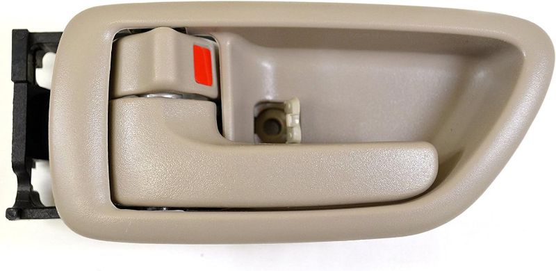 Photo 1 of 8017 Front/Rear Left Driver Side Interior Door Handle Beige/Tan Compatible with 2001-2007 Toyota Sequoia; 2004-2006 Toyota Tundra (Crew Cab Only)