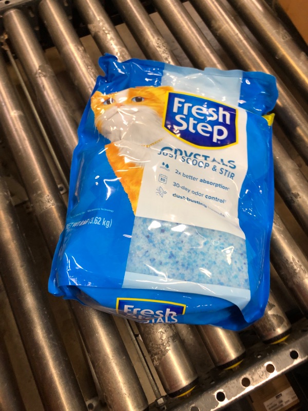 Photo 1 of Fresh Step Crystals, Premium Cat Litter, Scented, 8 Pounds 8 Pound (Pack of 1)