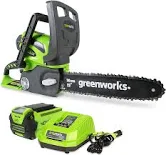 Photo 1 of Greenworks 40V 12" Chainsaw, 2.0Ah Battery and Charger Included (Gen 2)