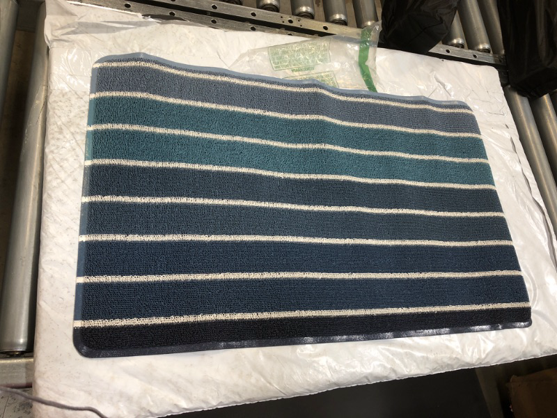 Photo 1 of BLUE AND WHITE FRONT DOOR MAT 