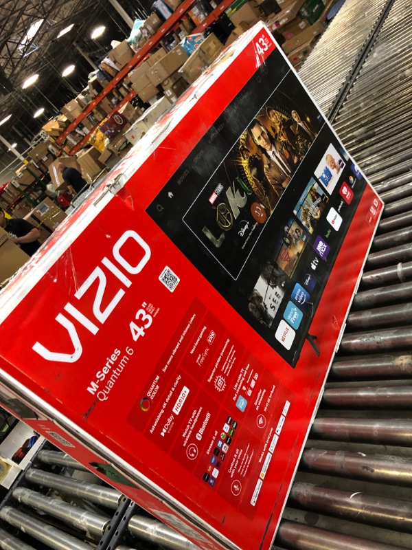 Photo 1 of VIZIO 43-inch MQ6 Series 4K QLED HDR Smart TV w/Dolby Vision, WiFi 6E, Bluetooth Headphone Capable, AMD FreeSync & Alexa Compatibility, M43Q6M-K04, 2023 Model