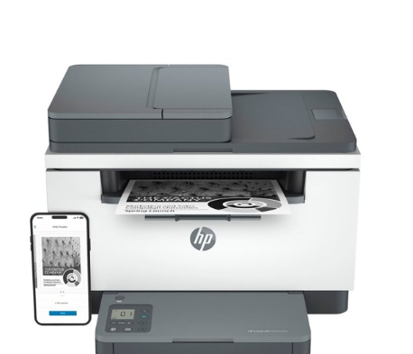 Photo 1 of HP - LaserJet M234sdw Wireless Black-and-White Laser Printer - White & Slate
