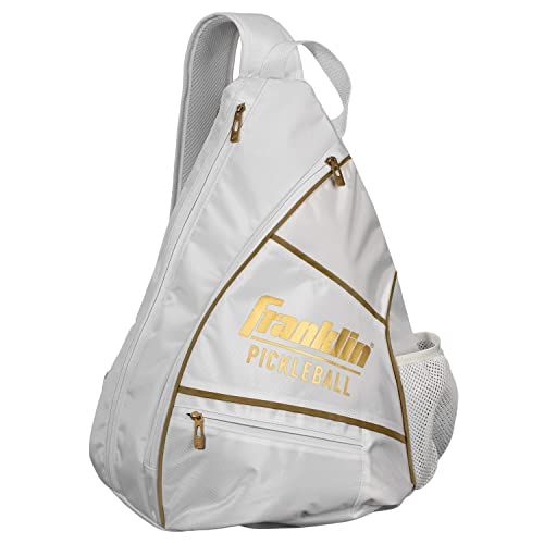 Photo 1 of Franklin Sports Pickleball Bags - Pickleball Sling Bag Backpack for Gear + Equipment - Pickleball Bag for Men + Women - Holds Paddles, Pickleballs + A (new but a bit dirty)
