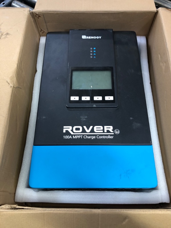Photo 2 of Renogy Rover 100 Amp MPPT Solar Charge Controller (USED, UNABLE TO TEST)
