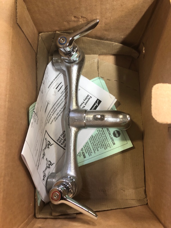Photo 1 of American Standard Double Handle Wall-Mount Service Faucet with Brass

