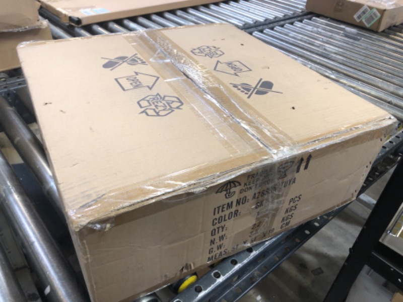 Photo 1 of COCOSTAR Flush Mount Smart Ceiling Fan with Light Alexa, Low Profile Ceiling Fan Compatible with Amazon Alexa/Google Home, 6 Speed Reversible Blades for Living Room, Bedroom,19 Inch Black-TUYA