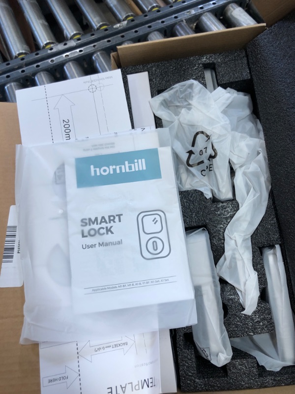 Photo 2 of Hornbill Smart Front Door Lock Set, Keyless Entry Door Lock with Handle, Smart Deadbolt Keypad Lock, Alexa Front Door Handle Set, Bluetooth Digital Lock with APP/IC Cards/Auto Lock/1-Touch Lock/Keys
