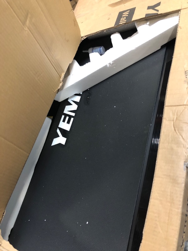 Photo 2 of Yemsd Walking Pad, Under Desk Treadmill 2.25HP, Walking Pad Treadmill for Home Office with LED Display, Remote Controller, 242LBS Weight Capacity Black