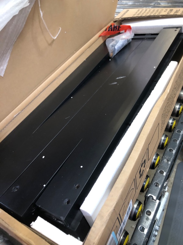 Photo 1 of Plank+Beam Solid Wood Console Table, 36”, Sofa Table, Narrow Entryway Table for Hallway, Behind The Couch, Living Room, Foyer, Easy Assembly, Black 36 Inches Black