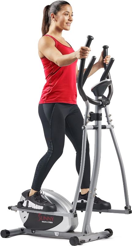 Photo 1 of Sunny Health & Fitness Legacy Stepping Elliptical Machine, Total Body Cross Trainer, Low Impact Exercise Equipment with Optional SunnyFit App Enhanced Connectivity