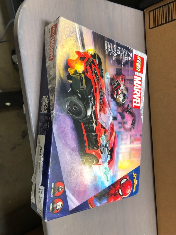 Photo 2 of LEGO Marvel Spider-Man Miles Morales vs. Morbius 76244 Building Toy - Featuring Race Car and Action Minifigures, Adventures in The Spiderverse, Movie Inspired Set, Fun for Boys, Girls, and Kids
