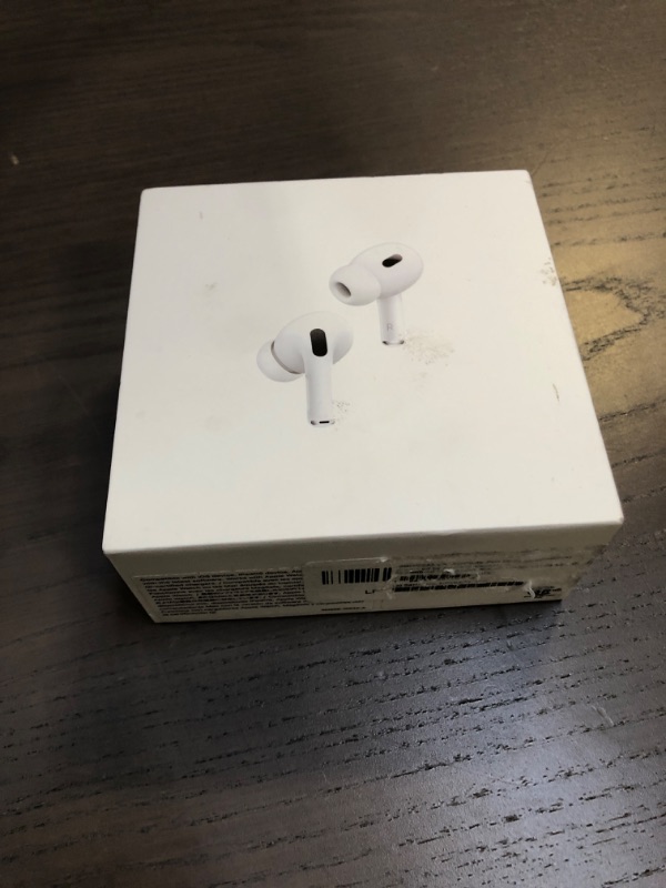 Photo 2 of Apple AirPods Pro (2nd Gen) Wireless Earbuds, Up to 2X More Active Noise Cancelling, Adaptive Transparency, Personalized Spatial Audio MagSafe Charging Case (Lightning) Bluetooth Headphones for iPhone
