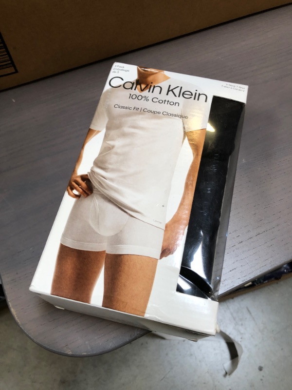 Photo 2 of Calvin Klein Men's Cotton Classics 3-Pack Undershirts
LARGE 