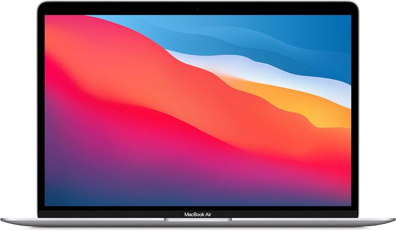 Photo 1 of Apple 2020 MacBook Air Laptop M1 Chip, 13” Retina Display, 8GB RAM, 256GB SSD Storage, Backlit Keyboard, FaceTime HD Camera, Touch ID. Works with iPhone/iPad; Silver
