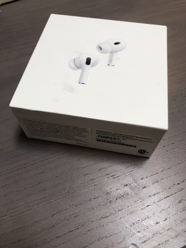 Photo 2 of Apple AirPods (2nd Generation) Wireless Ear Buds, Bluetooth Headphones with Lightning Charging Case Included, Over 24 Hours of Battery Life, Effortless Setup for iPhone
