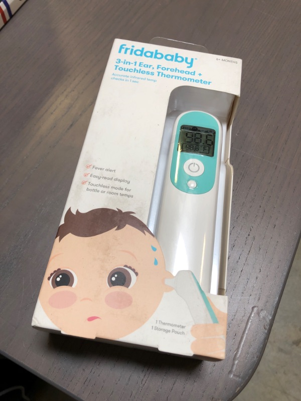 Photo 2 of Frida Baby Infrared Thermometer 3-in-1 Ear, Forehead + Touchless for Babies, Toddlers, Adults, and Bottle Temperatures,Digital
