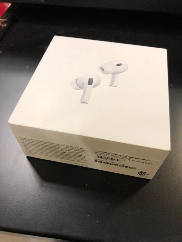 Photo 2 of Apple AirPods Pro (2nd Generation) Wireless Ear Buds with USB-C Charging, Up to 2X More Active Noise Cancelling Bluetooth Headphones, Transparency Mode, Adaptive Audio, Personalized Spatial Audio
