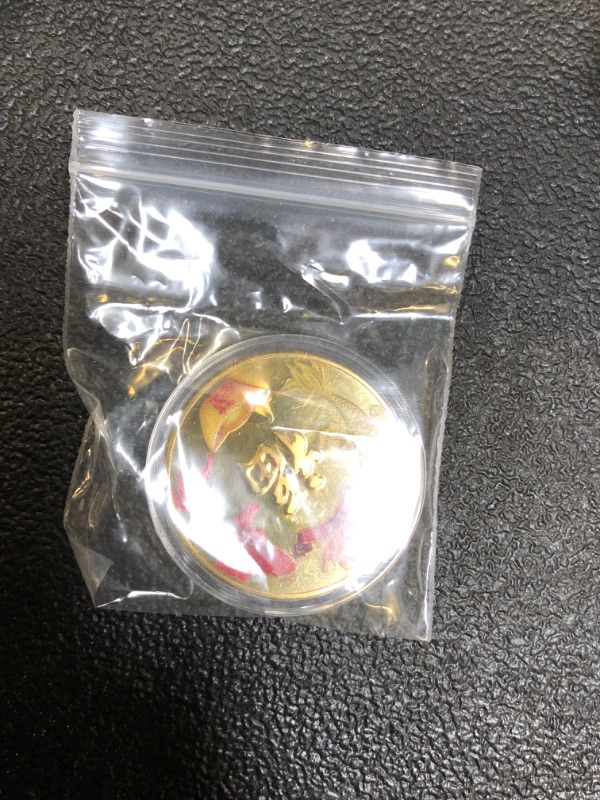 Photo 2 of Attract Good Fortune and Prosperity with Koi Fish Mysterious Pattern Lucky Coin - A Must-Have for Your Collection - Lottery Ticket Scratcher Tool