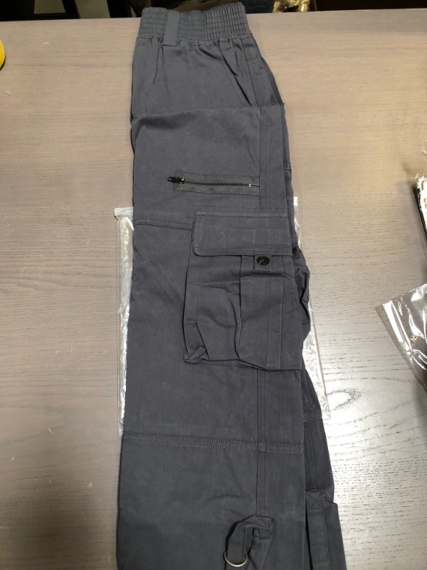 Photo 1 of 100% Cotton Size 2 Gray Loose Fit Cargo Pants