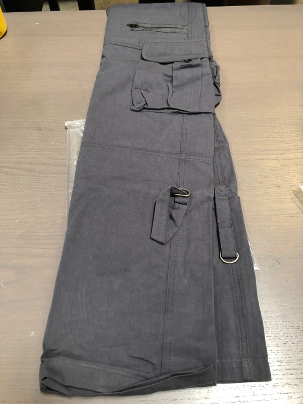 Photo 2 of 100% Cotton Size 2 Gray Loose Fit Cargo Pants