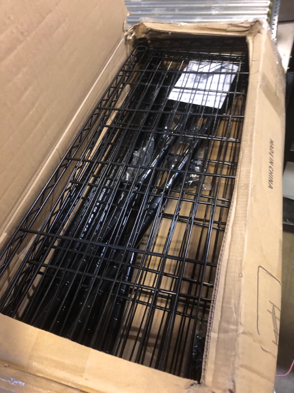Photo 2 of SINGAYE 5-Shelf Adjustable, Heavy Duty Storage Shelving Unit (350 lbs Loading Capacity per Shelf), Steel Organizer Wire Rack, Black (36" W x 14" D x 72" H) 36"W*14"D*72"H