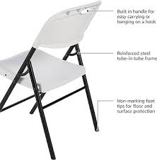Photo 1 of Amazon Basics Folding Plastic Chair with 350-Pound Capacity