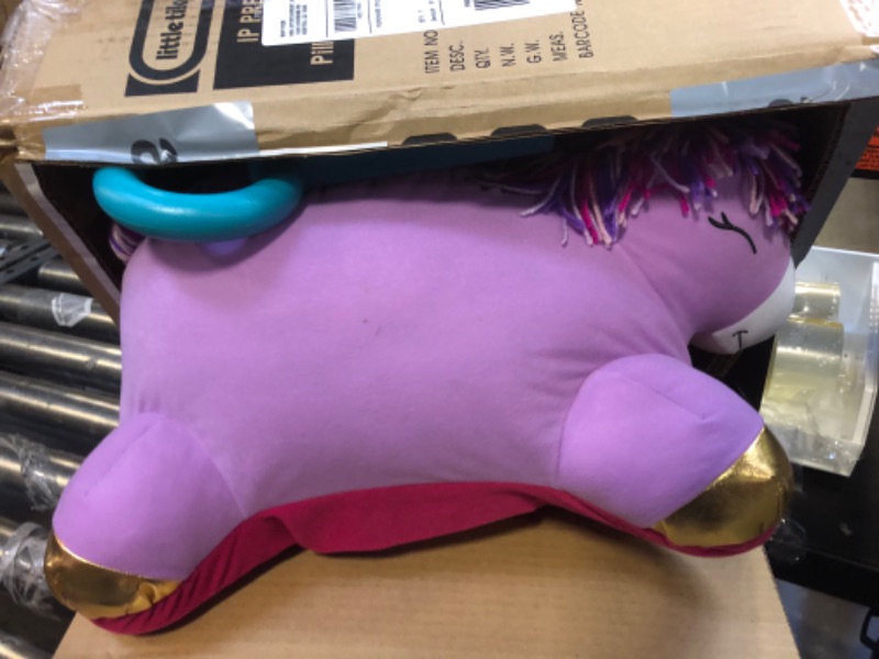 Photo 2 of Little Tikes Unicorn Pillow Racer, Soft Plush Ride-On Toy for Kids Ages 1.5 Years and Up, Large, Pink
