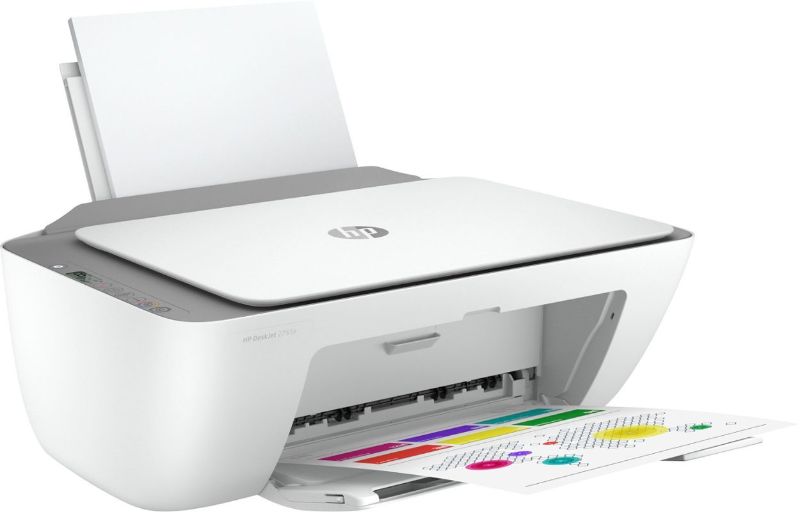 Photo 1 of HP - DeskJet 2755e Wireless Inkjet Printer with 3 months of Instant Ink Included with HP+ - White
